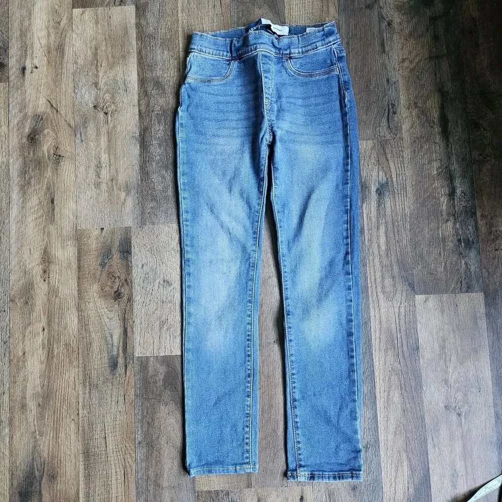 Old Navy Skinny Jeans Bundle Set 2 Pack Medium Dark Wash Kids L 10-12 - Picture 3 of 7